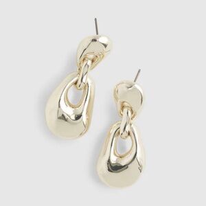 NWT MADEWELL Sterling Silver Statement Drop Earrings